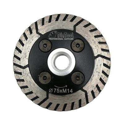 China Universal 75MM Hot Pressed Diamond Cutting Grinding Wheel 3inch Saw Blade M14 Thread For Concrete Granite Diamond Cutting Marble Disc for sale