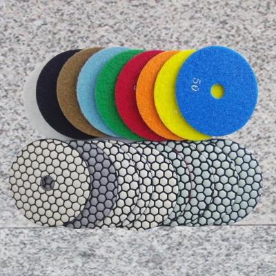 China DIATOOL 8 Pieces Resin Bond Concrete Marble Polishing Polish Disc 4