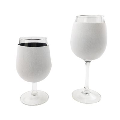 China Waterproof Empty Champagne Cup Wine Glass Neoprene Neoprene Sublimation Cover Device For Sublimation Print for sale