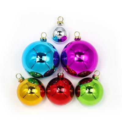 China Custom Plastic Christmas Ornament For Home Christmas Tree Decor 6cm Sublimation Empty Christmas Ball for sale