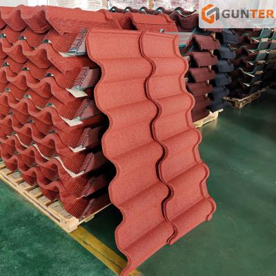 China Fireproof Lightweight Building Material Roofing Materials Stone Coated Metal Roof Tiles Accessories for sale