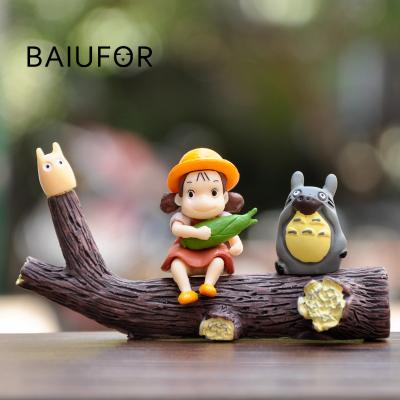 China Totoro Mei Model Fairy Garden Miniatures Japan Anime Action Figures Mini Greenhouse Landscape Figures Aquarium Decoration for sale