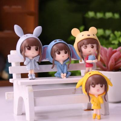 China China Cute Kawaii Anime Plastic Craft People Girl Doll Toys Action Numbers Harden and Home Decoration Kids Gift for sale