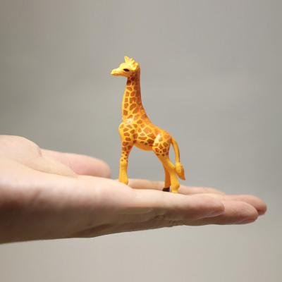 China China Simulation Giraffe Deer Miniatures Model Terrarium Animal Garden Figurines Mini Fairy Figures Plastic Craft for sale