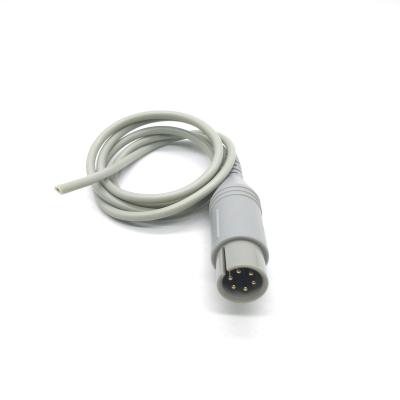 China Medical Device Silicone Rubber Medical Cable With Circular 6 Pin Connector for sale