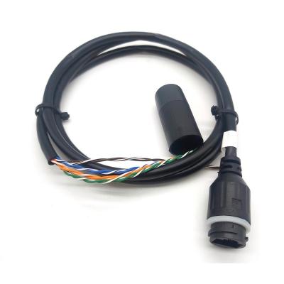 China Waterproof IP67 Computer Ethernet Patch Cable for sale