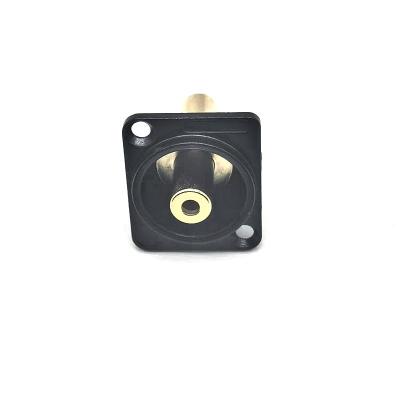 China Gold Plated Panel D Mount Mini Phone TRS Stereo Jack Modular Connector XA-35TRSPMB for sale