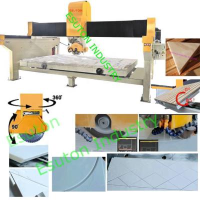 China Building Material Shops 5 Axis Bridge Saw Machine Stone Bridge Stone Cutting Machine 5 Axis CNC Stone Cutting Machine Granite Marble Stone Cutter for sale