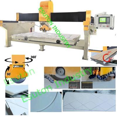 China Building Material Shops 5 Axis Bridge Saw Machine Stone Bridge Stone Cutting Machine 5 Axis CNC Stone Cutting Machine Granite Marble Stone Cutter for sale