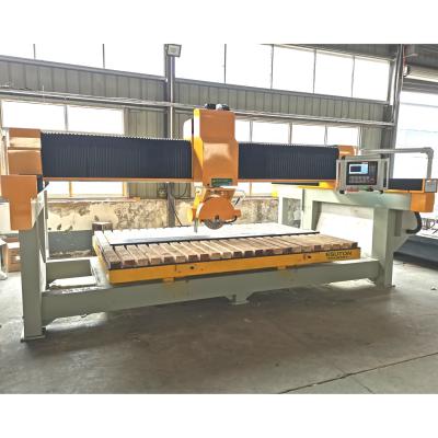 China Automotive 5 Axis Stone Cutter 5 Axis Stone Cutter Countertop Stone Cnc Machine Building Material Shops 45 Degree Chamfer Edge Cutter for sale