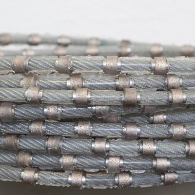 China Diamond+plastic Braided Diamond Wire Saw For Granite Block Braided Diamond Wire Cutting Rope Multi for sale