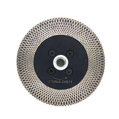 China Marble& Granite Cutting 125mm 5 Inch Granite Blade Turbo Dry Cutter Grinding Diamond Cutting Disc Stone Diamond Tools FEIYAN Saw Blade Factory China for sale