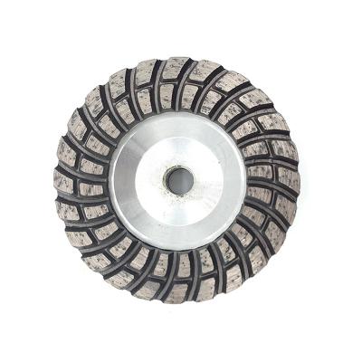 China Turbo Double Row Cup Surface Polishing Wheel With Al.Basement for sale