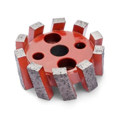 China CNC Measuring Wheels Segmented Crown Calibration Wheels Diamond Stubbing Grinding Wheel D50*20*7*5mm for sale