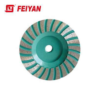 China Double Row Cup Wheel Factory Inch 100mm Factory Direct Type Dry Running Metal 4 Turbo Abrasive Tools TWDS100G-1 for sale