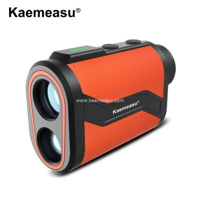 China Kaemeasu Golf Rangefinder 6.5X de cuero de aluminio con caparazón Laser Rangefinder con la función del imán de bloqueo del asta de bandera MAL600 en venta