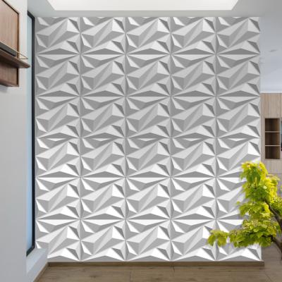 China Moistureprooof modern design waterproof plastic 3d wall panel pvc wall panel interior exterior decorative manufacturers for sale