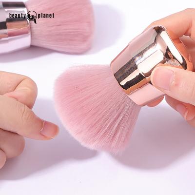 China NAIL BEAUTY PLANET Rose Head Soft Round Nail Art Brushes Dust Cleaning Private Mark Nail Brush Powder Makeup and Tool Kits Custom for sale