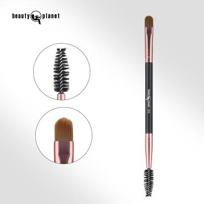 China Face BEAUTY PLANET Quality Make Up Brushes 015# Custom Private Label Makeup And Tools Eyeshadow Mascara Brush Double Head Make Up Kit for sale