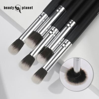 China BEAUTY PLANET Logo Private Label Vegan Synthetic Custom Hair Eyeshadow Single Black Blend Face Brush Makeup Brush for sale