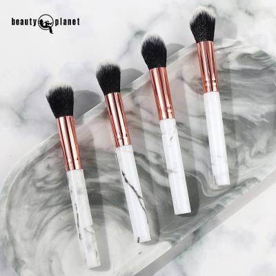 China Face BEAUTY PLANET Custom-Logo-Makeup-Brushes Singles Mini Flame Type Highlight Brush Soft Hair Face Blush Makeup Brush Beauty Tool for sale