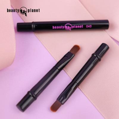 China Mini Travel With Lid Lip Cosmetic Brush BEAUTY PLANET Lip Brush Makeup Applicator Retractable Eyeliner Brush Private Label for sale