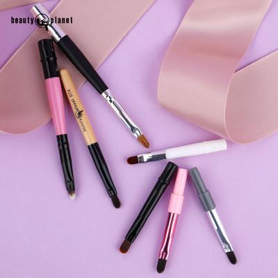 China Mini Travel With Lid Private Lip Brush BEAUTY PLANET Lip Brush Retractable Makeup Applicator Eyeliner Cosmetic Label Lip Scrub Brush for sale