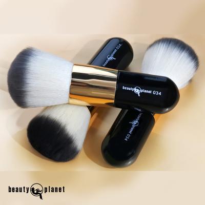 China PLANET Logo High Quality Super Big Custom Powder Brush BEAUTY Sweep Hair Blush Single Brush Private Label Makeup Powder Brush for sale