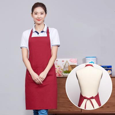 China Drink/food waterproof 100% moq unisex cotton aprons kitchen sarongs stockings aprons for sale