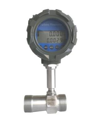 China 4 - 20mA Turbine Flow Metre Digital Turbine Flow Meter Easy Installation for sale