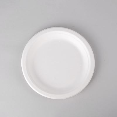 China Disposable Compostable Biodegradable Sugarcane Paper Pulp Cake Sushi Plates Disposable Takeout for sale