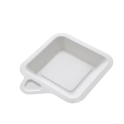 China Disposable Eco-friendly Disposable Disposable Biodegradable Dishes Tableware Plates Disposable Restaurant Sugarcane Bagasse Dip Sauce Dish for sale