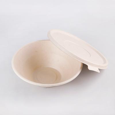 China Good Quality Biodegradable Disposable Sugarcane Pulp Bowl Disposable Soup Bowl Customized Disposable Soup Bowl With Lid for sale