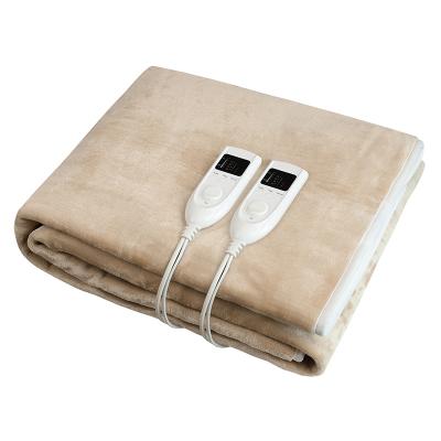 China Anti Dust Mites Bedroom King Size Electric Underblanket With Double Control for sale