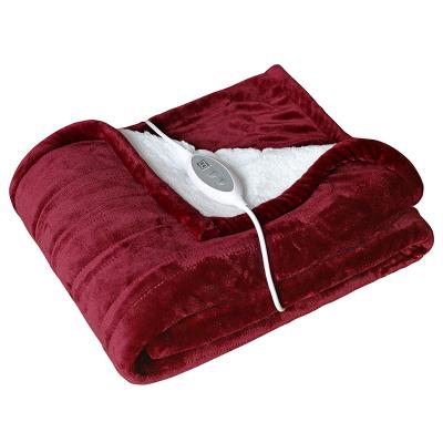 China Anti Mite Electric Spray Blanket Custom Logo Heated Dust And Sherpa Flannel for sale