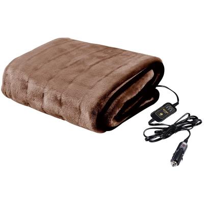 China Car 12 Volt Heat Washable Fast Car Electric Covering Heated Blanket For Adult for sale