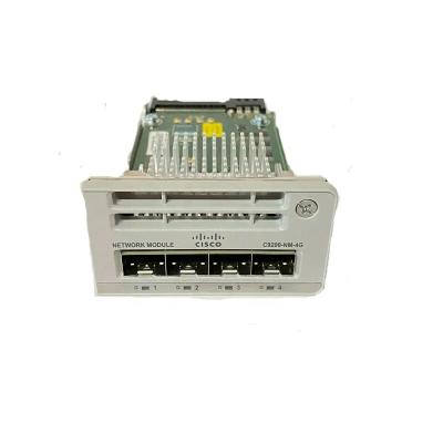 China New original network equipment Cata lyst 9200 4 x 1GE network expansion module C9200-NM-4G network module in stock for sale