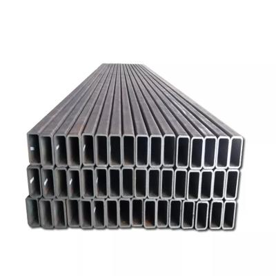 China Structure Pipe Ex-price ERW Pipe Square Carbon Steel Pipe Natural Black Customized Rectangular Tube for sale