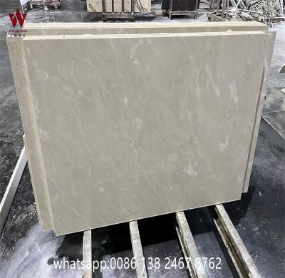 China Hot Selling Good Quality Modern Marble Cream Beige Marble Tile Slabs Cream Marfil For Hotel Lobby Flooring for sale