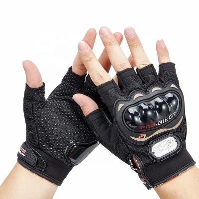 China Comfortable Anti Slip Gloves Factory Wholesale Summer Motorcycle Gloves 3d Mesh Cloth Breathable Wear-resistant Motorcycle Half Gloves for sale