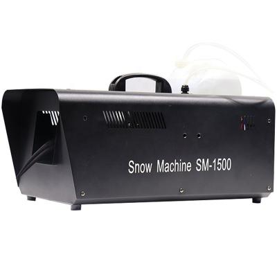 China In Door Out Door Activies Special Effects Foam 1500w/1200W Stage Wedding Mini Ice Maker Moving Head Snow Fog Making Artificial Machine for sale