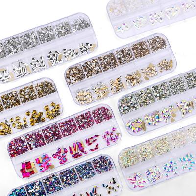 China Nail Art DIY Nail Art DIY Olivine 3D Olivine 3D Nail Art Rhinestones Rhinestones Decorations Crystal Non HotFix for sale