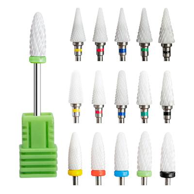 China Top Fashion Dia Ceramic Nail Drill Bit Standard Nail Drill Bit Set Ceramic Nail Drill Bit For Manicure Pedicure Tools for sale