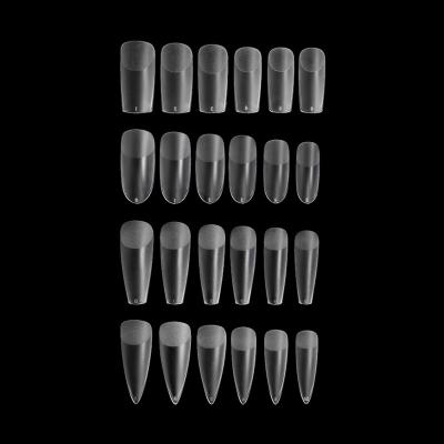 China Flexibility 120pcs/box 28 Colors Falke Nails DIY Fakenail Transparent White Black Acrylic Fake Nail Patch for sale