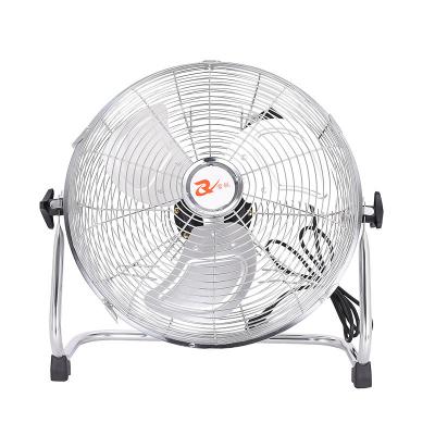 China Factory Supply Modern Industrial 10 12 Inch Metal Ventilation Floor Electric Adjustable Fan High Speed ​​3 Blades for sale