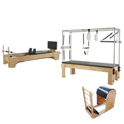 China High Quality Fitness Center With Low Price Folding Aluminum Reformer Pilates Equipment Cheap Cadillac Bed Pilates Reformer Machine for sale