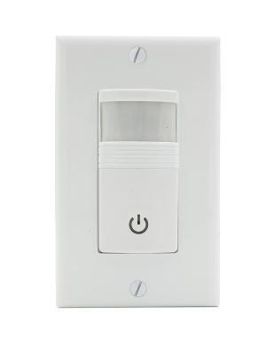 China PC PIR Vacancy and Occupancy Motion Sensor Wall Switch 180 Degree Coverage for sale