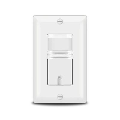 China PC 3 Way Multi-Dual Pir Occupancy Sensor Motion Sensor Lamp Switch For Indoor Use for sale