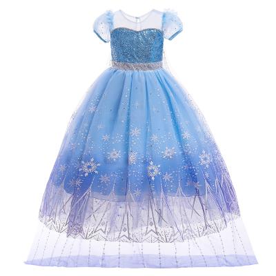 China New Style Washable Princess Frozen Dress Fashionable Kids Dresses For Frozen Girls for sale