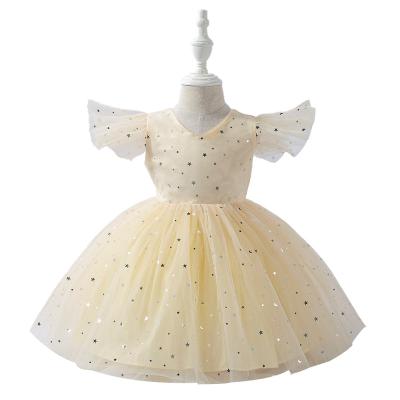 China 2021 Breathable New Fashionable Baby Girl's Flower Dress For Party Wedding Lace Baptism Formal Dress for sale